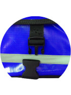 Fahrraddoppeltasche Farbe blau inkl. Schnallriemen