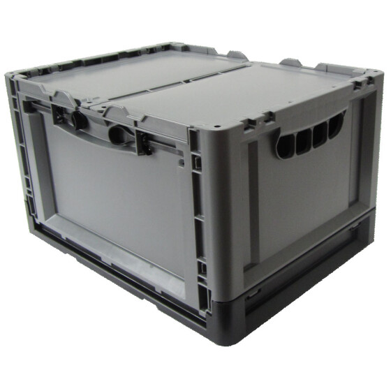 Stapelbarer Klappbehälter Clever-Move-Box S, Größe 40x30x24cm