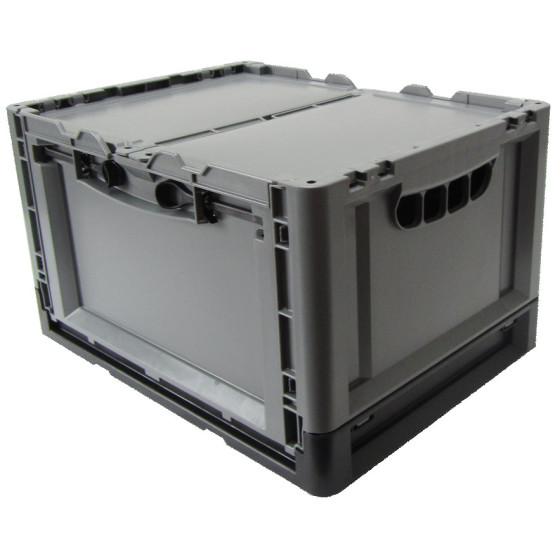 Stapelbarer Klappbehälter Clever-Move-Box S, Größe 40x30x24cm