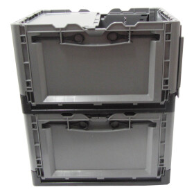 Stapelbarer Klappbehälter Clever-Move-Box S, Größe 40x30x24cm