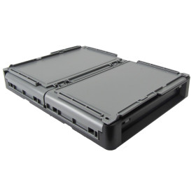 Stapelbarer Klappbehälter Clever-Move-Box S, Größe 40x30x24cm