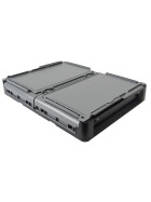 Stapelbarer Klappbehälter Clever-Move-Box S, Größe 40x30x24cm