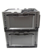 Stapelbarer Klappbehälter Clever-Move-Box S, Größe 40x30x24cm