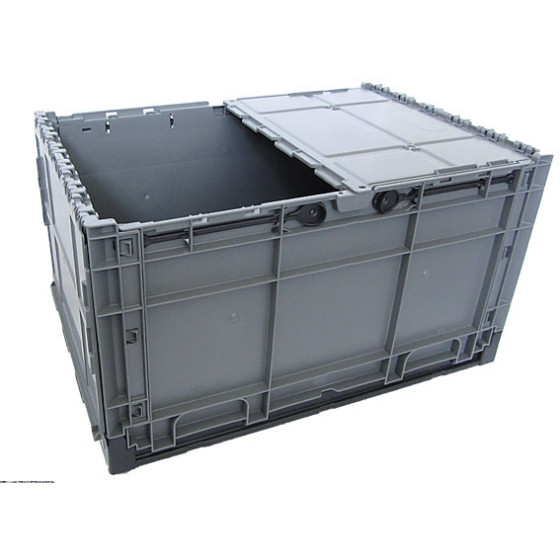Stapelbarer Klappbehälter Clever-Move-Box, Größe 60x40x34cm