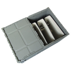 Stapelbarer Klappbehälter Clever-Move-Box, Größe 60x40x34cm