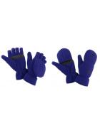 Winterklapphandschuhe Fleece Größe S/M Rot