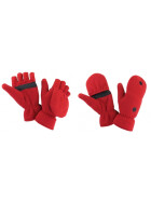 Winterklapphandschuhe Fleece Größe S/M Rot