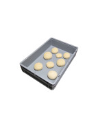 Pizzateigbehälter Set 8 Stück 60x40x12 cm stapelbar für Pizzeria & Hobby