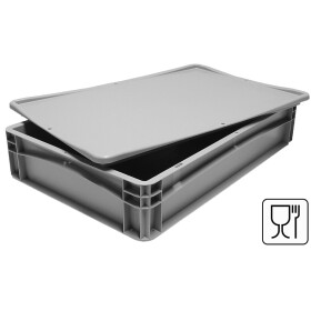 Pizzateigbehälter 60x40x12 cm mit Deckel stapelbar...