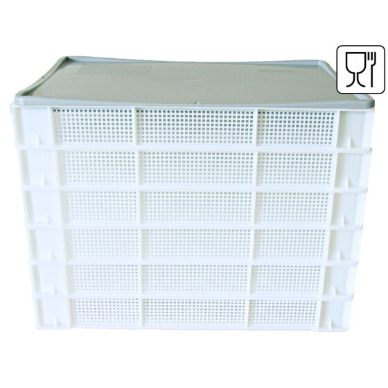 Nudeltrockner Set 6 Nudelhorden stapelbar mit Deckel