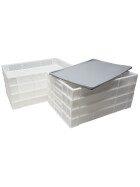 Nudeltrockner Set 8 Nudelhorden stapelbar mit Deckel für die Nudel-, Obst- und Kräutertrocknung