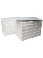 Nudeltrockner Set 12 Nudelhorden stapelbar mit zwei Deckel für die Nudel-, Obst- und Kräutertrocknung