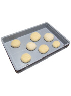 Pizzateigbehälter 60x40x7 cm mit Deckel stapelbar für Pizzeria und Hobby