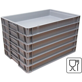 Pizzateigbehälter Set 6 Stück 60x40x7 cm...