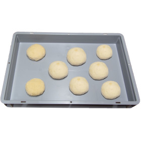 8x Teigballenbehälter, Pizzaballenbehälter, Größe 60x40x7cm