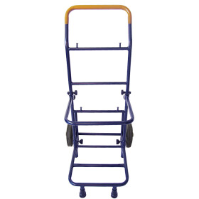 Zeitungsroller Multi 2, teil- und abnehmbar, mit Taschen in blau mit Schnallriemenset