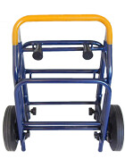 Zeitungsroller Multi 2, teil- und abnehmbar, mit Taschen in blau mit Schnallriemenset