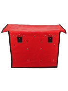 Zeitungsroller Multi 2, teil- und abnehmbar, mit Taschen in rot ohne Schnallriemenset