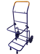 Zeitungsroller Multi 2, teil- und abnehmbar, mit Taschen in rot ohne Schnallriemenset