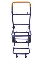 Zeitungsroller Multi 2, teil- und abnehmbar, mit Taschen in rot ohne Schnallriemenset