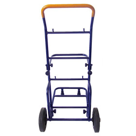 Zeitungsroller Multi 2, teil- und abnehmbar, mit Taschen in rot mit Schnallriemenset