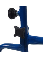 Zeitungsroller Multi 2, teil- und abnehmbar, mit Taschen in rot mit Schnallriemenset