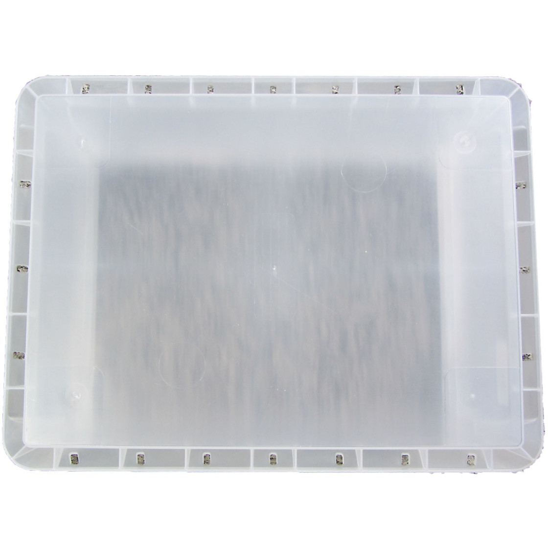 Stabiler transparenter Kunsttoffbehälter 46 Liter Volumen