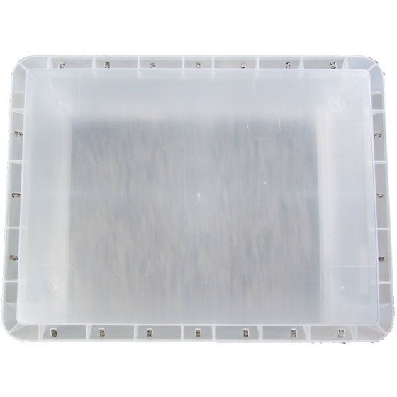Kunststoffbehälter transparent, Größe 60x40x22cm