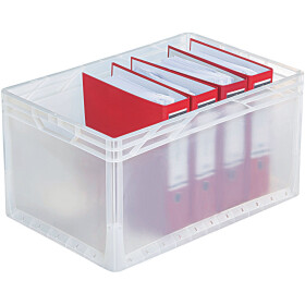 Kunststoffbehälter transparent, Größe 60x40x32cm