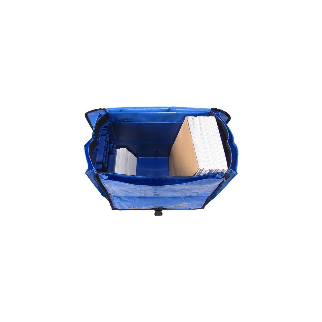 Zeitungsroller Multi2  Zeitungswagen Zustellwagen mit 2 Taschen blau Porty Pro 