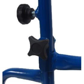 Zeitungsroller Multi 2, teil- und abnehmbar, mit Taschen Porty Pro in blau ohne Schnallriemenset