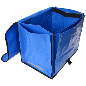 Zeitungsroller Multi 2, teil- und abnehmbar, mit Taschen Porty Pro in blau ohne Schnallriemenset