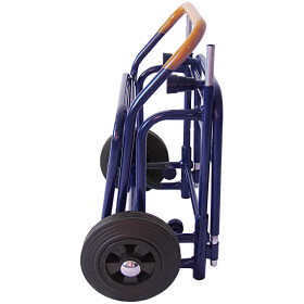 Zeitungsroller Multi 2, teil- und abnehmbar, mit Taschen Porty Pro in blau ohne Schnallriemenset