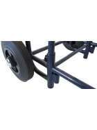 Zeitungsroller Multi 2, teil- und abnehmbar, mit Taschen Porty Pro in blau ohne Schnallriemenset