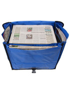 Zeitungsroller Multi 2, teil- und abnehmbar, mit Taschen Porty Pro in blau ohne Schnallriemenset