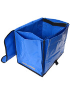 Zeitungsroller Multi 2, teil- und abnehmbar, mit Taschen Porty Pro in blau ohne Schnallriemenset