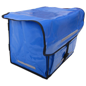 Zeitungsroller Multi 2, teil- und abnehmbar, mit Taschen Porty Pro in blau mit Schnallriemenset