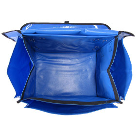 Zeitungsroller Multi 2, teil- und abnehmbar, mit Taschen Porty Pro in blau mit Schnallriemenset