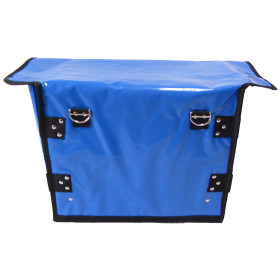Zeitungsroller Multi 2, teil- und abnehmbar, mit Taschen Porty Pro in blau mit Schnallriemenset