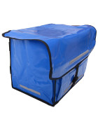 Zeitungsroller Multi 2, teil- und abnehmbar, mit Taschen Porty Pro in blau mit Schnallriemenset