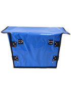Zeitungsroller Multi 2, teil- und abnehmbar, mit Taschen Porty Pro in blau mit Schnallriemenset