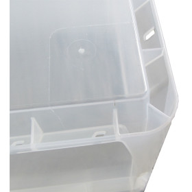 Kunststoffbehälter transparent, Größe 60x40x32cm Europalette