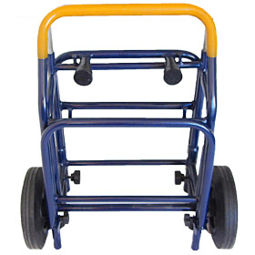 Zeitungsroller Multi 2, teil- und abnehmbar, mit Taschen in blau, Luftbereifung, mit Schnallriemenset