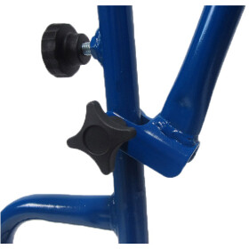 Zeitungsroller Multi 2, teil- und abnehmbar, mit Taschen in blau, Luftbereifung, mit Schnallriemenset