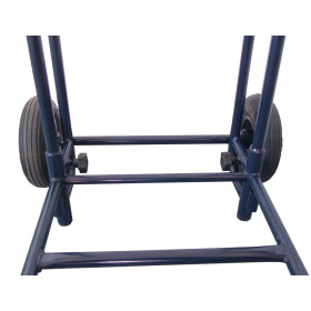 Zeitungsroller Multi 2, teil- und abnehmbar, mit Taschen in blau, Luftbereifung, mit Schnallriemenset