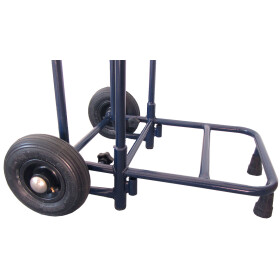 Zeitungsroller Multi 2, teil- und abnehmbar, mit Taschen in blau, Luftbereifung, mit Schnallriemenset