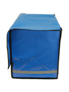 Zeitungsroller Multi 2, teil- und abnehmbar, mit Taschen in blau, Luftbereifung, mit Schnallriemenset