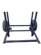 Zeitungsroller Multi 2, teil- und abnehmbar, mit Taschen in blau, Luftbereifung, mit Schnallriemenset