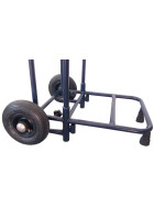 Zeitungsroller Multi 2, teil- und abnehmbar, mit Taschen in blau, Luftbereifung, mit Schnallriemenset