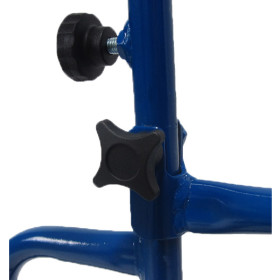 Zeitungsroller Multi 2, teil- und abnehmbar, mit Taschen in rot, Luftbereifung, mit Schnallriemenset